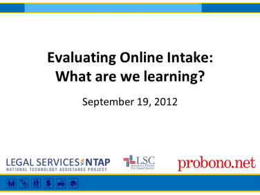 Online Intake Webinar